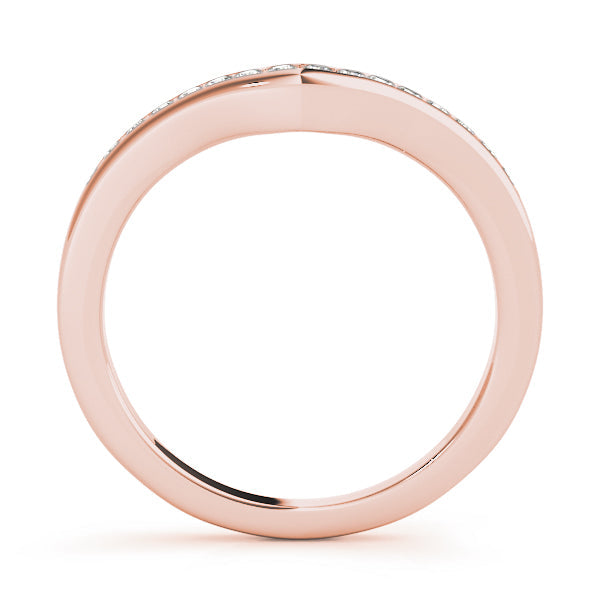 Channel Set Half Eternity Ring in Gold & Platinum