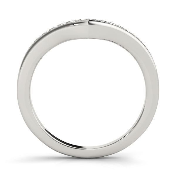 Channel Set Half Eternity Ring in Gold & Platinum