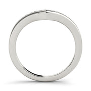 Channel Set Half Eternity Ring in Gold & Platinum