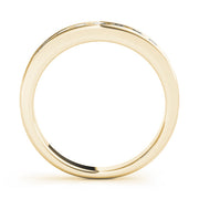 Channel Set Half Eternity Ring in Gold & Platinum