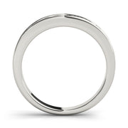 Channel Set Half Eternity Ring in Gold & Platinum