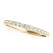 Prong Set Half Eternity Ring in 10K/14K gold and platinum with certified lab-grown or natural diamonds
