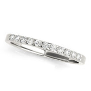 Prong Set Half Eternity Ring in Gold & Platinum