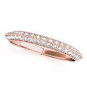 Prong Set Half Eternity Ring in Gold & Platinum