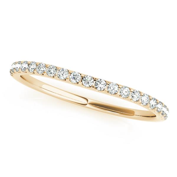 Prong Set Wedding Half Eternity Ring in 10K/14K gold and platinum with certified lab-grown or natural diamonds