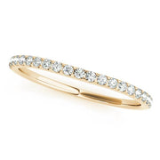 Prong Set Wedding Half Eternity Ring in 10K/14K gold and platinum with certified lab-grown or natural diamonds