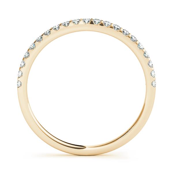 Prong Set Wedding Half Eternity Ring in Gold & Platinum