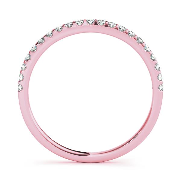Prong Set Wedding Half Eternity Ring in Gold & Platinum
