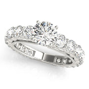 Artisan Prong-Set Round Diamond Engagement Ring in 10K/14K gold and platinum with certified lab-grown or natural diamonds