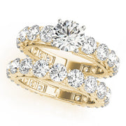 Artisan Prong-Set Round Diamond Engagement Ring in 10K/14K gold and platinum with certified lab-grown or natural diamonds