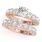 Artisan Prong-Set Round Diamond Engagement Ring in 10K/14K gold and platinum with certified lab-grown or natural diamonds