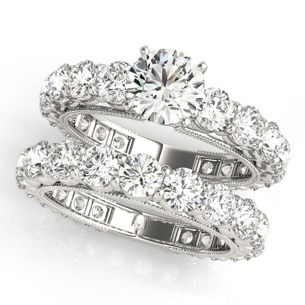 Artisan Prong-Set Round Diamond Engagement Ring in 10K/14K gold and platinum with certified lab-grown or natural diamonds