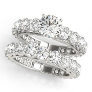 Artisan Prong-Set Round Diamond Engagement Ring in 10K/14K gold and platinum with certified lab-grown or natural diamonds