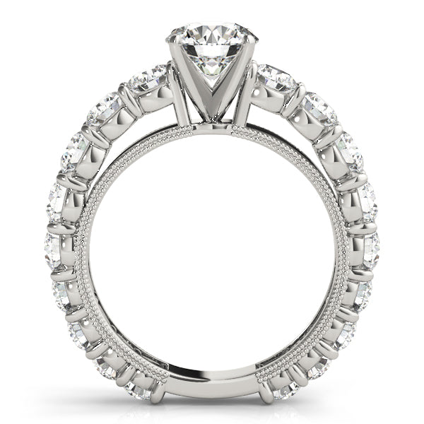Artisan Prong-Set Round Diamond Engagement Ring in 10K/14K gold and platinum with certified lab-grown or natural diamonds