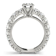 Artisan Prong-Set Round Diamond Engagement Ring in 10K/14K gold and platinum with certified lab-grown or natural diamonds