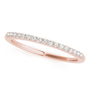 Prong Set Half Eternity Ring in Gold & Platinum