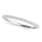 Prong Set Half Eternity Ring in Gold & Platinum