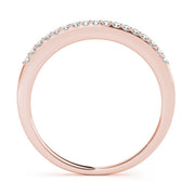 Prong Set Half Eternity Ring in Gold & Platinum