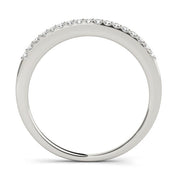Prong Set Half Eternity Ring in Gold & Platinum