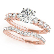 Regal Prong-Set Round Diamond Engagement Ring in 10K/14K gold and platinum with certified lab-grown or natural diamonds