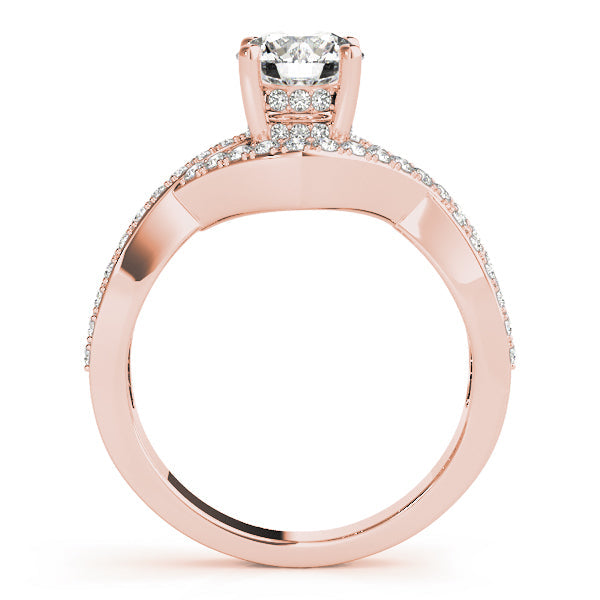 Eternal Multi-Row Round Diamond Engagement Ring in 10K/14K gold and platinum with certified lab-grown or natural diamonds