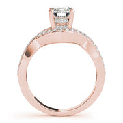 Eternal Multi-Row Round Diamond Engagement Ring in 10K/14K gold and platinum with certified lab-grown or natural diamonds