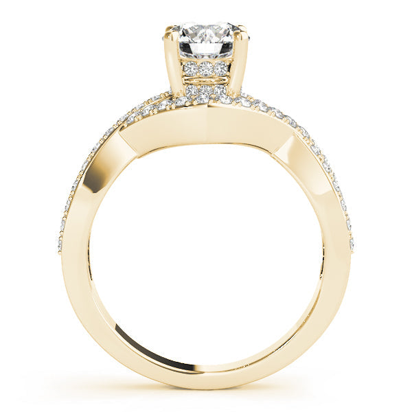 Eternal Multi-Row Round Diamond Engagement Ring in 10K/14K gold and platinum with certified lab-grown or natural diamonds