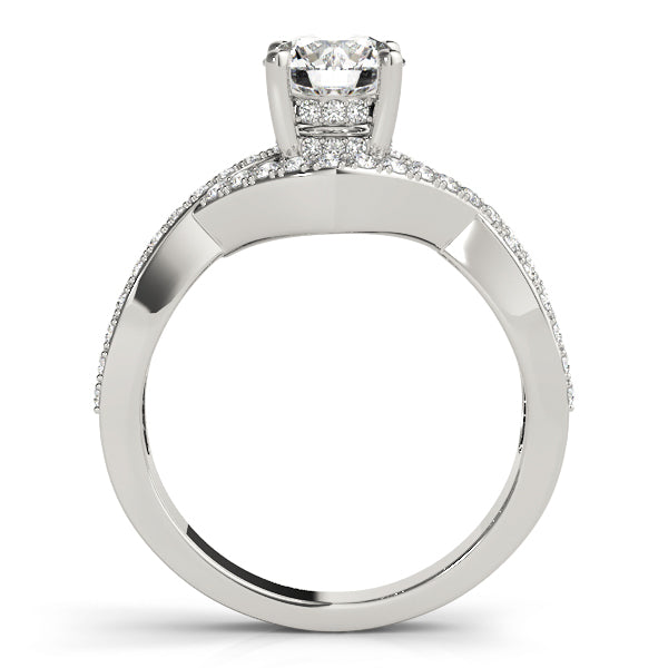 Eternal Multi-Row Round Diamond Engagement Ring in 10K/14K gold and platinum with certified lab-grown or natural diamonds