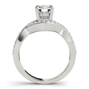Eternal Multi-Row Round Diamond Engagement Ring in 10K/14K gold and platinum with certified lab-grown or natural diamonds