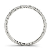 Prong Set Half Eternity Ring in Gold & Platinum
