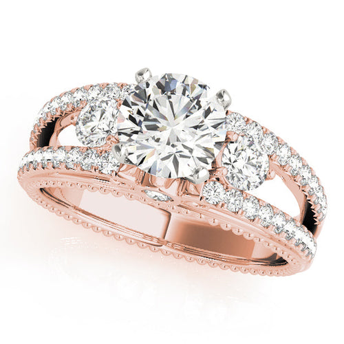 0.50 in 10K/14K gold and platinum with certified lab-grown or natural diamonds
