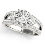 0.50 in 10K/14K gold and platinum with certified lab-grown or natural diamonds
