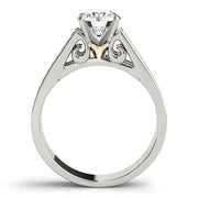 Dazzling Multi-Row Round Diamond Engagement Ring in 10K/14K gold and platinum with certified lab-grown or natural diamonds