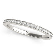 Straight Channel Set Half Eternity Ring in 10K/14K gold and platinum with certified lab-grown or natural diamonds