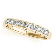 Channel Set Half Eternity Ring in 10K/14K gold and platinum with certified lab-grown or natural diamonds