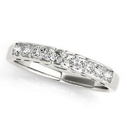 Channel Set Half Eternity Ring in Gold & Platinum