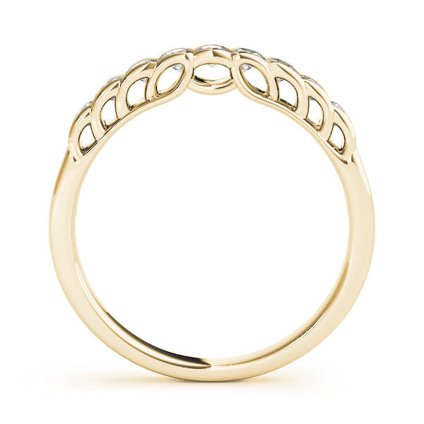Channel Set Half Eternity Ring in Gold & Platinum