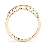 Channel Set Half Eternity Ring in Gold & Platinum