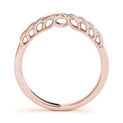 Channel Set Half Eternity Ring in Gold & Platinum
