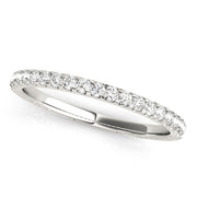 Shared Prong Half Eternity Ring in 10K/14K gold and platinum with certified lab-grown or natural diamonds