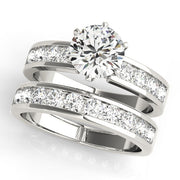 Adored Channel-Set Round Diamond Engagement Ring in 10K/14K gold and platinum with certified lab-grown or natural diamonds