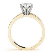 Adored Channel-Set Round Diamond Engagement Ring in 10K/14K gold and platinum with certified lab-grown or natural diamonds