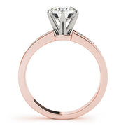 Adored Channel-Set Round Diamond Engagement Ring in 10K/14K gold and platinum with certified lab-grown or natural diamonds