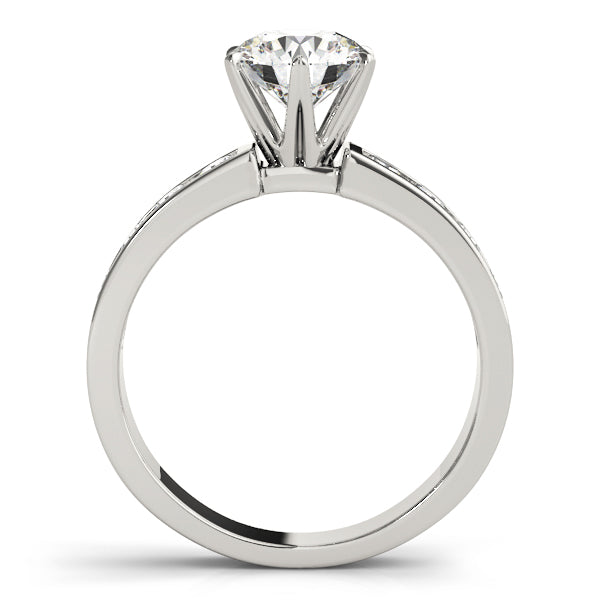 Adored Channel-Set Round Diamond Engagement Ring in 10K/14K gold and platinum with certified lab-grown or natural diamonds