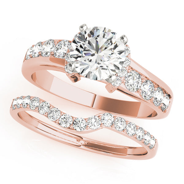 Cherished Prong-Set Round Diamond Engagement Ring in 10K/14K gold and platinum with certified lab-grown or natural diamonds