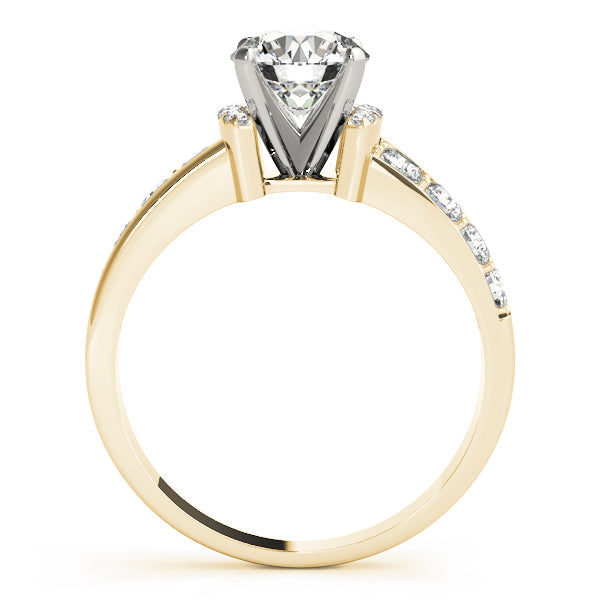 Cherished Prong-Set Round Diamond Engagement Ring in 10K/14K gold and platinum with certified lab-grown or natural diamonds