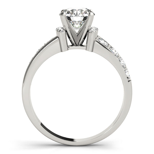 Cherished Prong-Set Round Diamond Engagement Ring in 10K/14K gold and platinum with certified lab-grown or natural diamonds