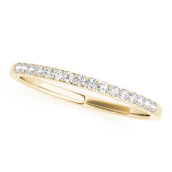 Prong Set Half Eternity Ring in 10K/14K gold and platinum with certified lab-grown or natural diamonds