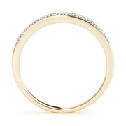 Prong Set Half Eternity Ring in Gold & Platinum