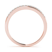 Prong Set Half Eternity Ring in Gold & Platinum